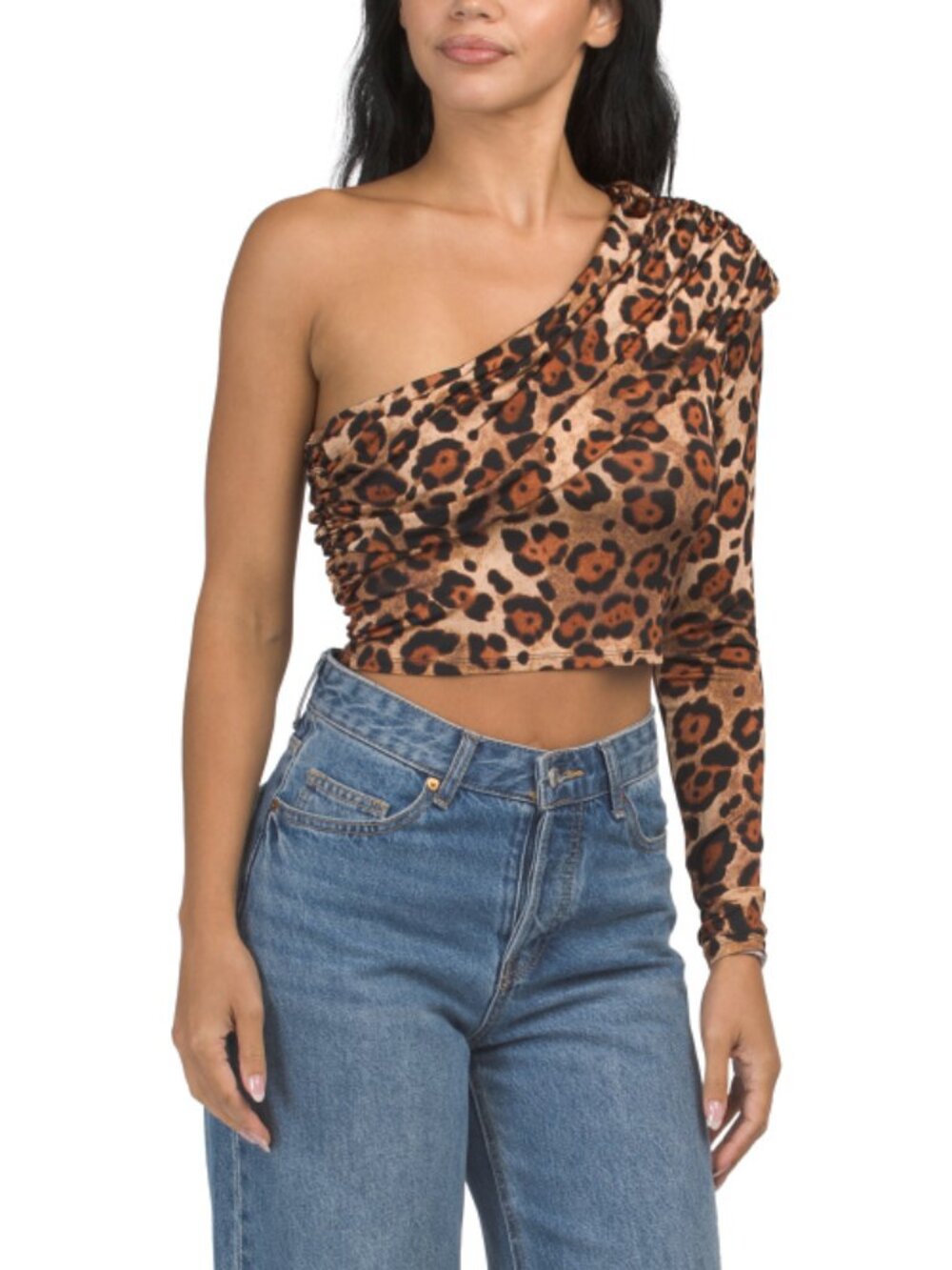 AFRM Minnie One Shoulder Slinky Top